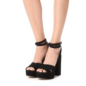 Sam Edelman Black Platform Heels